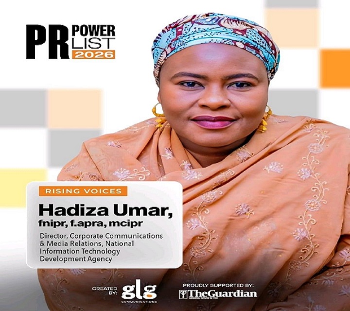 Hadiza Umar, NITDA’s Comms Director Earns Double Honours With 2026 PR Power List, Glazia Magazine Cover Feature Hadiza Umar