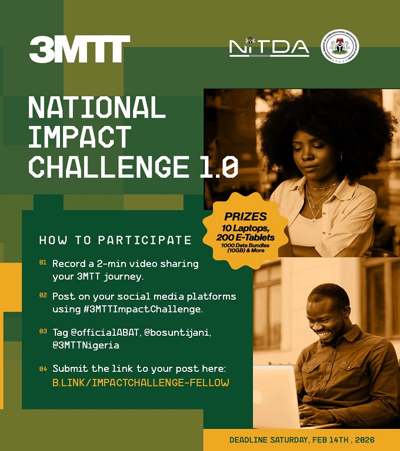 FG Launches Impact Challenge To Measure Outcomes Of 3MTT Digital Skills Programme 1 IMPACT CHALLENGE