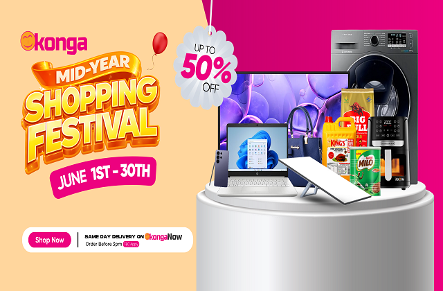 Konga Unveils Mid-Year Shopping Festival With Massive Discounts, Expanded Same-Day Delivery Konga