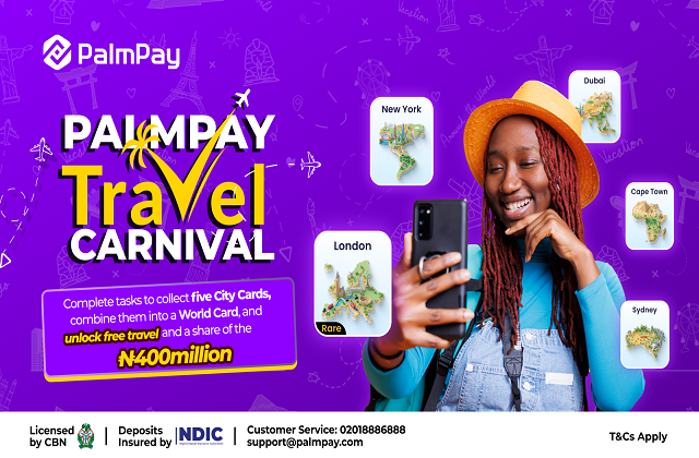 PalmPay Unveils ₦400 Million Festive Rewards Campaign With Global Travel Prizes PalmPay